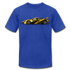 Black & Yellow Sports Car T-Shirt - royal blue