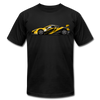 Black & Yellow Sports Car T-Shirt - black