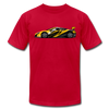 Black & Yellow Sports Car T-Shirt - red