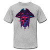 Pirate Skull T-Shirt - heather gray