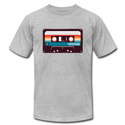 Vintage Cassette Tape T-Shirt - heather gray