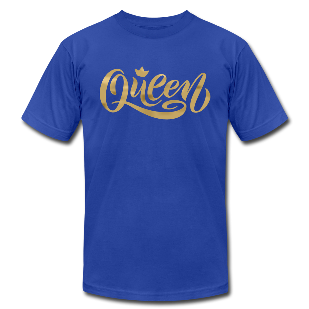 Gold Queen T-Shirt - royal blue