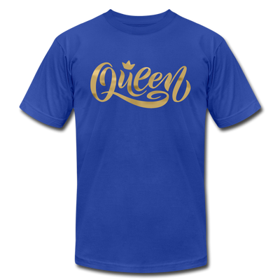 Gold Queen T-Shirt - royal blue