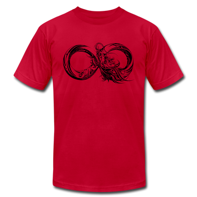 Tribal Maori Infinity Dragon T-Shirt - red