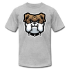 Bulldog Cartoon T-Shirt - heather gray