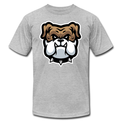 Bulldog Cartoon T-Shirt - heather gray