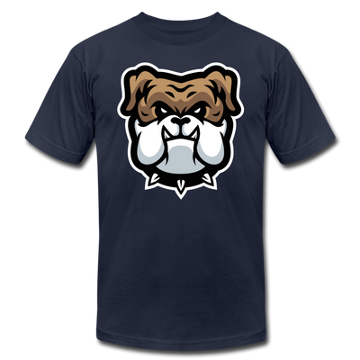 Bulldog Cartoon T-Shirt - navy