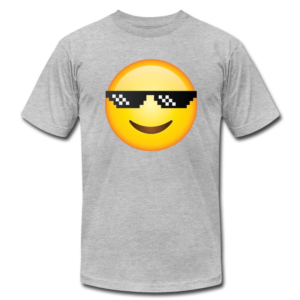 Cool Emoji T-Shirt - heather gray