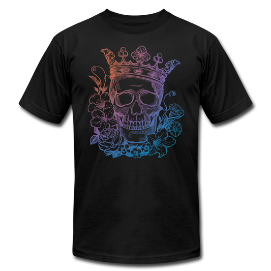 Skulls Crown & Roses T-Shirt - black