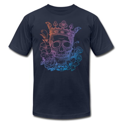Skulls Crown & Roses T-Shirt - navy