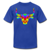 Colorful Bull Head T-Shirt - royal blue