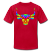 Colorful Bull Head T-Shirt - red