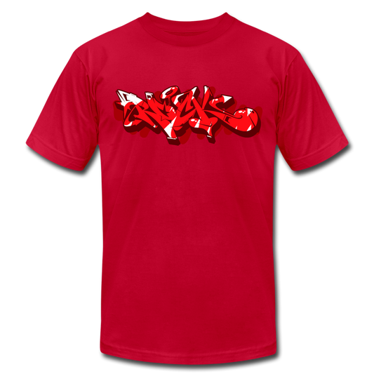 Red Graffiti Street Art T-Shirt - red