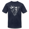 Guy & Girl Skulls T-Shirt - navy