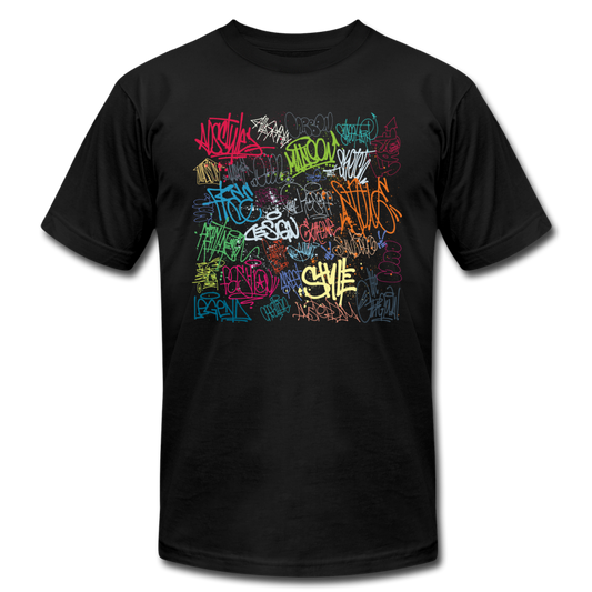 Graffiti Street Art T-Shirt - black