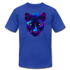 Purple Jungle Cat T-Shirt - royal blue