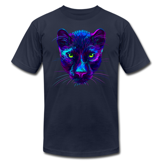 Purple Jungle Cat T-Shirt - navy
