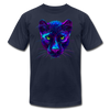 Purple Jungle Cat T-Shirt - navy