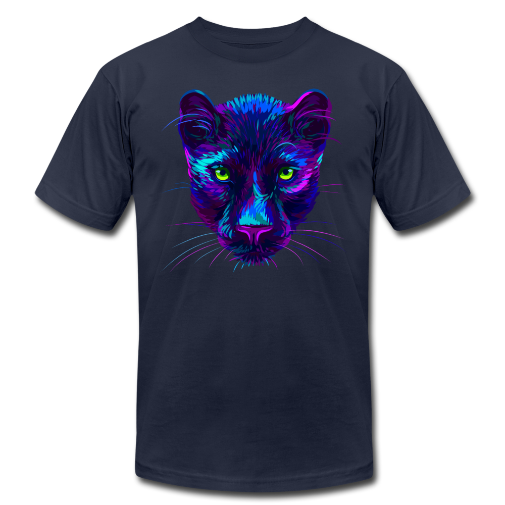 Purple Jungle Cat T-Shirt - navy