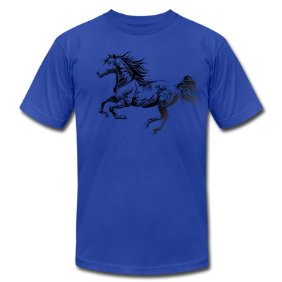 Tribal Maori Horse T-Shirt - royal blue