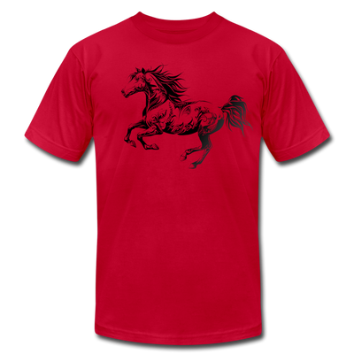 Tribal Maori Horse T-Shirt - red