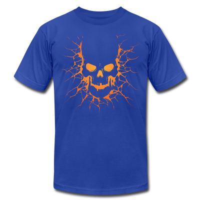 Cracked Skull T-Shirt - royal blue