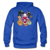 Abstract Fire Hydrant Fence Hoodie - royal blue