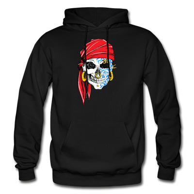 Pirate Skull Hoodie - black