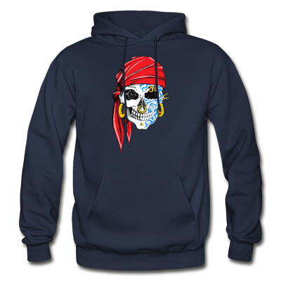 Pirate Skull Hoodie - navy