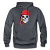Pirate Skull Hoodie - charcoal gray