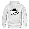Black & White Cup of Coffee Hoodie - light heather gray