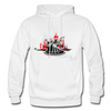Abstract DJ Mixing Hoodie - white