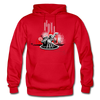 Abstract DJ Mixing Hoodie - red