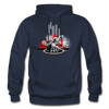 Abstract DJ Mixing Hoodie - navy
