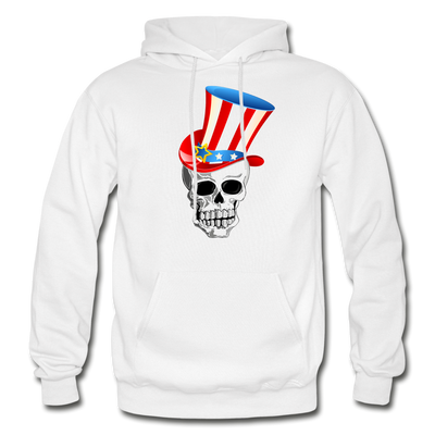 American Skull Hoodie - white