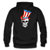 American Skull Hoodie - black