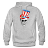 American Skull Hoodie - heather gray