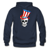 American Skull Hoodie - navy