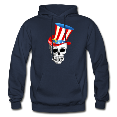 American Skull Hoodie - navy