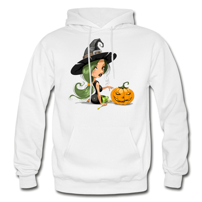 Halloween Witch Cartoon - white