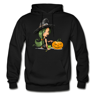 Halloween Witch Cartoon - black