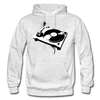 Black & White Turntable Hoodie - light heather gray