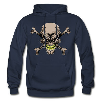 Skull & Cross Bones Hoodie - navy