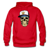 Hip Hop Skull Hoodie - red