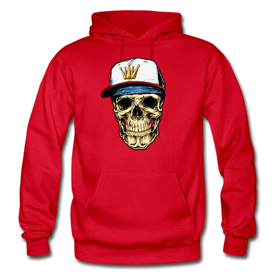 Hip Hop Skull Hoodie - red