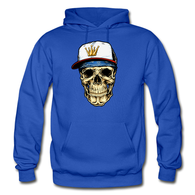 Hip Hop Skull Hoodie - royal blue