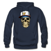 Hip Hop Skull Hoodie - navy