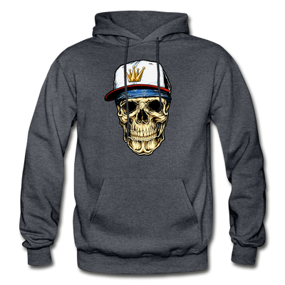 Hip Hop Skull Hoodie - charcoal gray