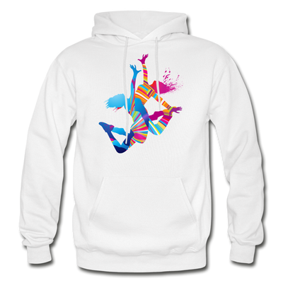 Colorful Abstract Dancer Hoodie - white