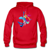 Colorful Abstract Dancer Hoodie - red